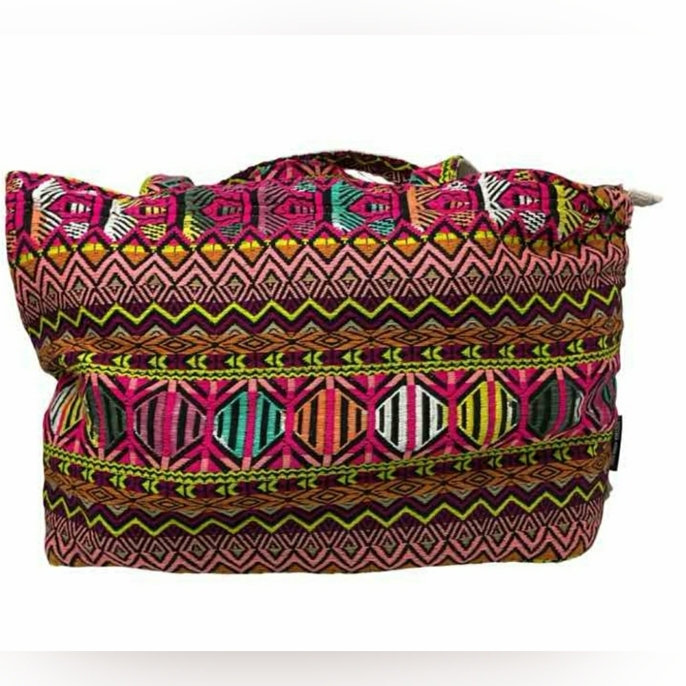 New Vintage Addiction XL Brightly Colored Tribal Print Backpack/Tote